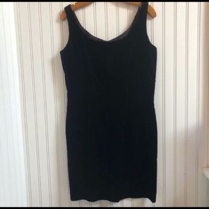 Cynthia Rowley Scoop Neck Velvet Mini Dress